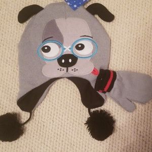 NWT Child Knit "Puppy" Hat & Mittens Set